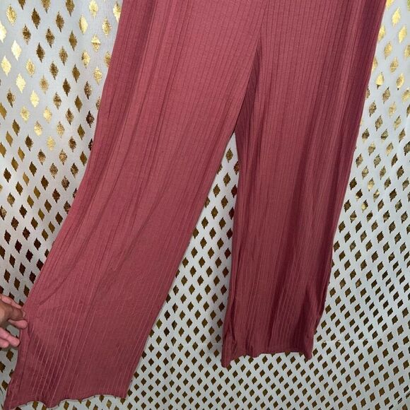 Bundle set of pants pink flowy and seamless leggings size L - Picture 5 of 12